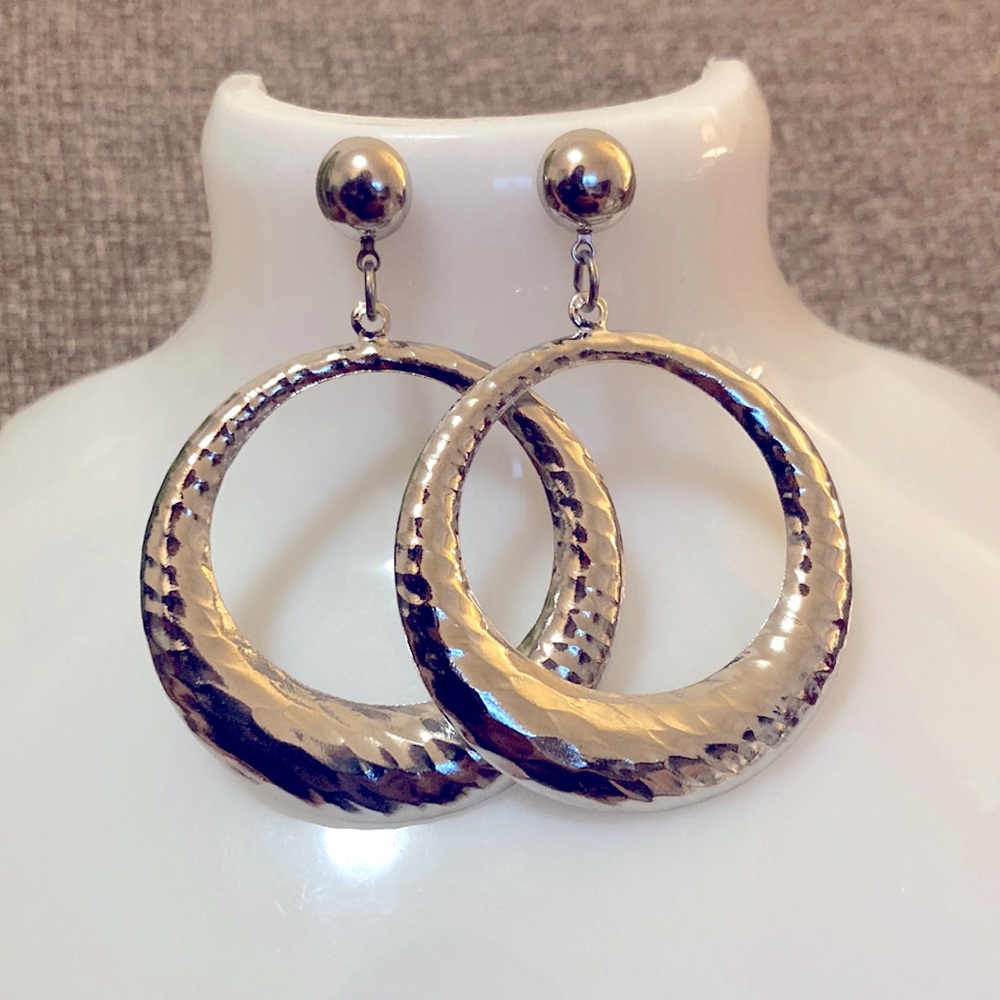 Silver earrings